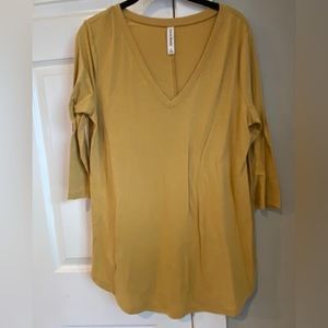 Zenana Premium Mustard Color Top